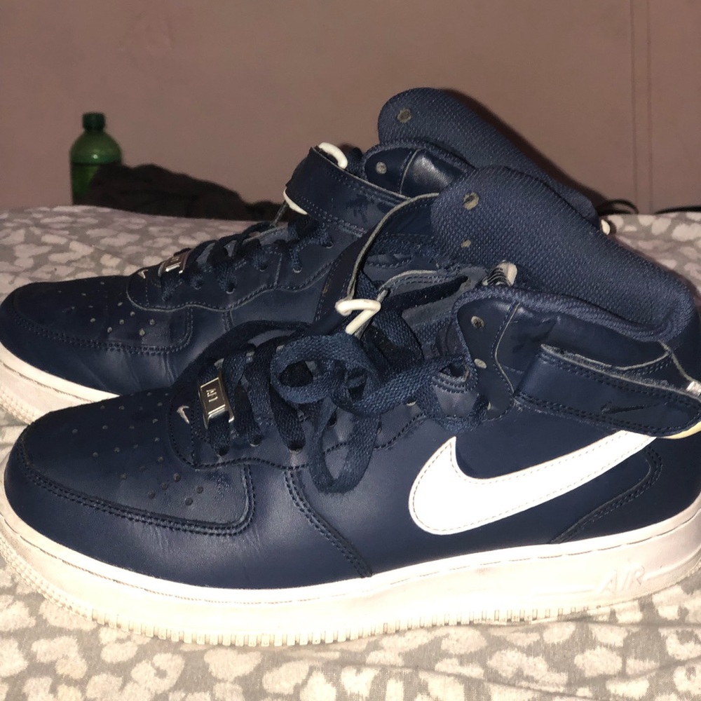 AIR FORCE ONE NAVY BLUE MID TOP